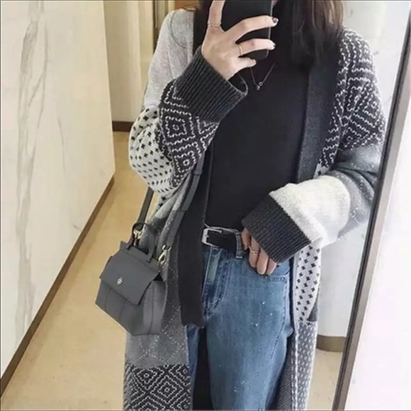 Knitted long sleeve cardigan - Picture 4 of 8